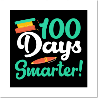 100 Days Of School Cute T-shirt Posters and Art